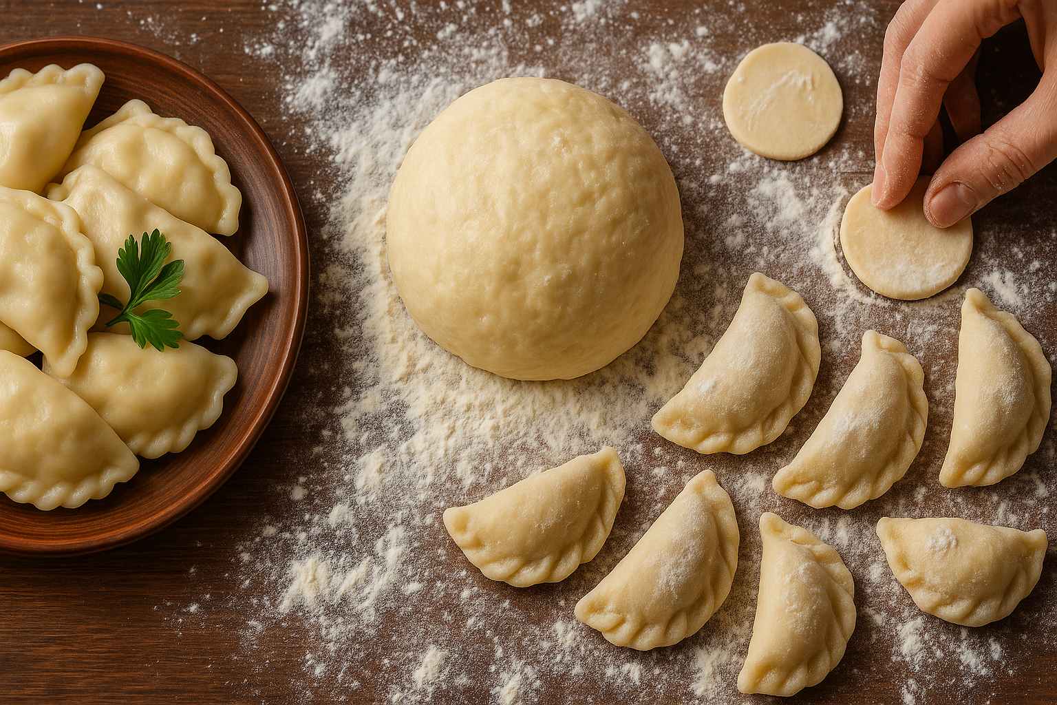 Идеальное тесто для вареников: мягкое, эластичное и вкусное