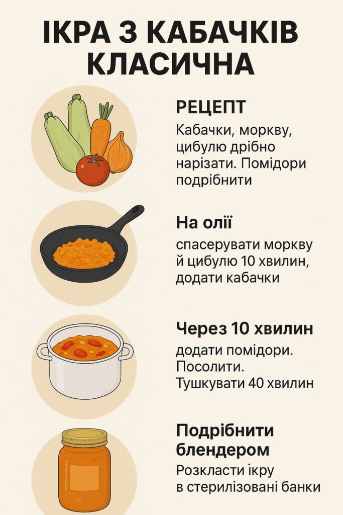 ікра кабачкова рецепт домашняя