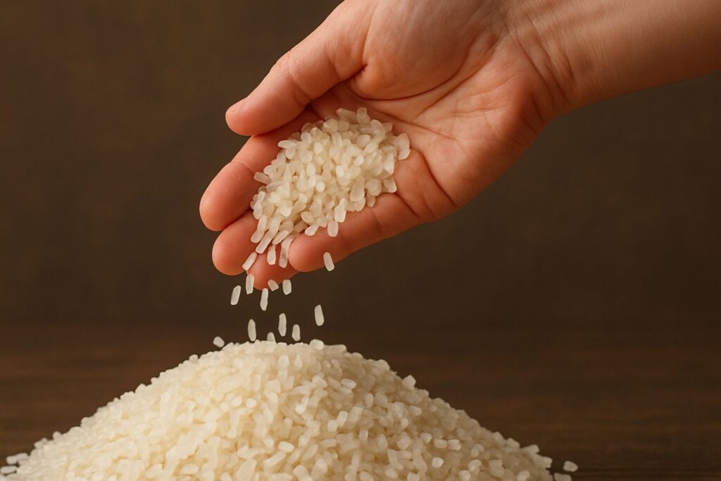 cooking rice sushi