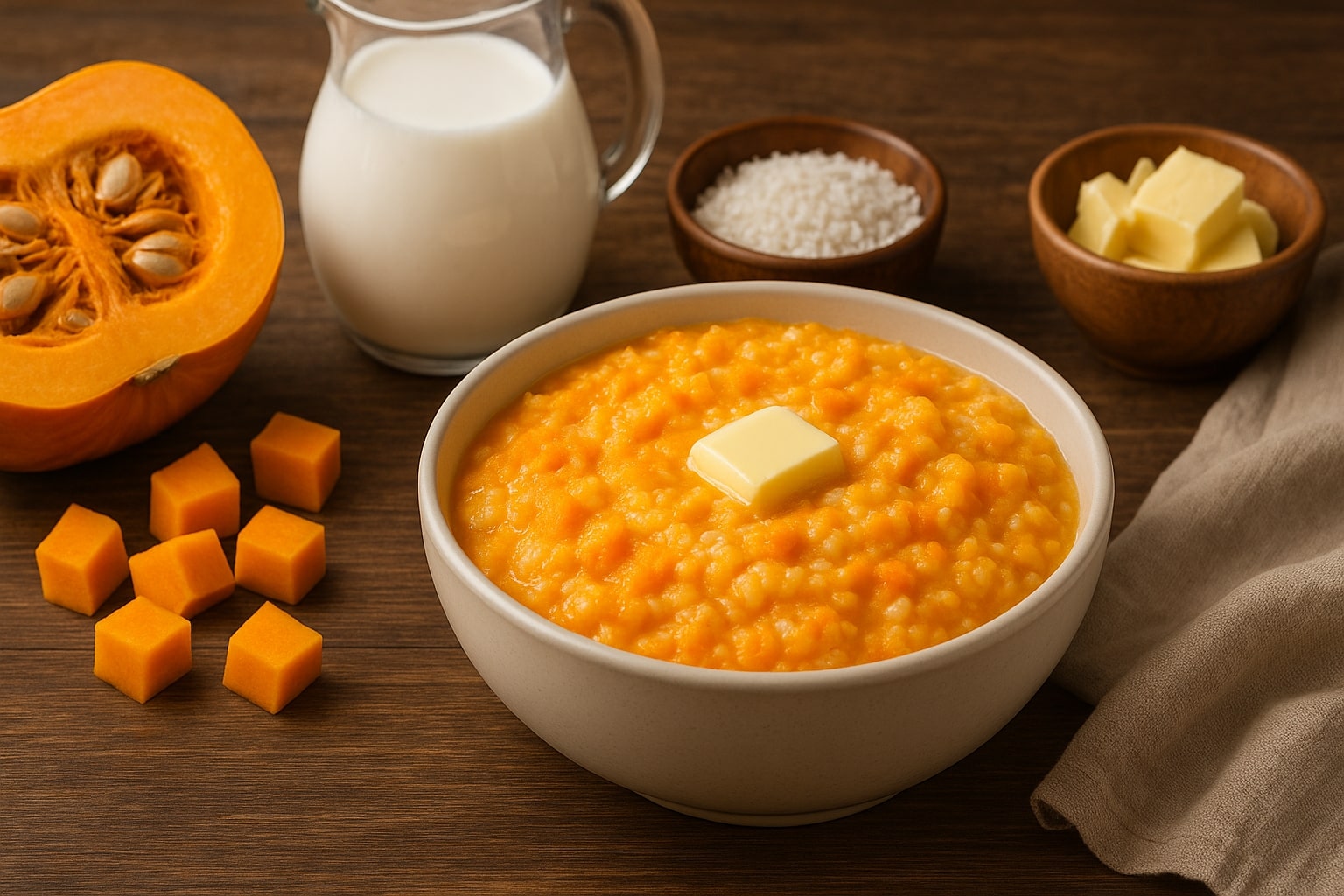 Гарбузова каша з рисом